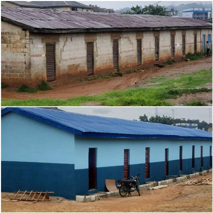 Classroom block renovation at St Bridgit’s school Mokola
