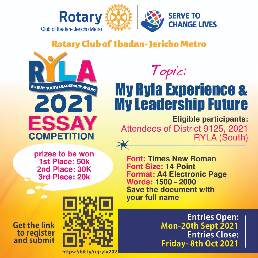 Sponsoring of Youth to RYLA and Essay Competition
